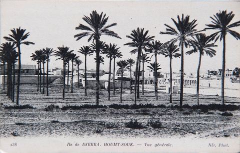 Ile de Djerba - Houmt-Souk 1918 - Carte postale ancienne Tunisie