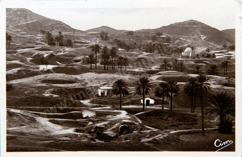 Vue générale de Matmata - Carte postale ancienne Tunisie