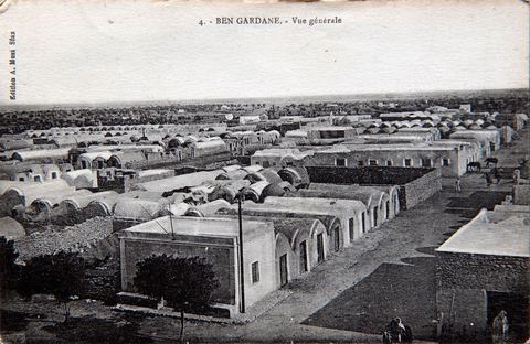 Vue générale sur Ben Guardane - Carte postale ancienne Tunisie