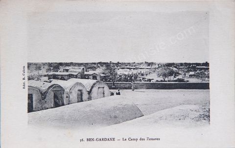 Ben-Gardane - Le camp des Zouaves 1918 - Carte postale ancienne Tunisie