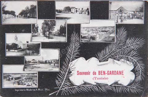 Ben-Gardane 1917 - Carte postale ancienne Tunisie