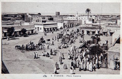 Palce Canova à Tozeur - Carte postale ancienne Tunisie