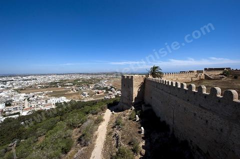 Forteresse byzantine surplombant la ville côtière de Kelibia au Cap Bon