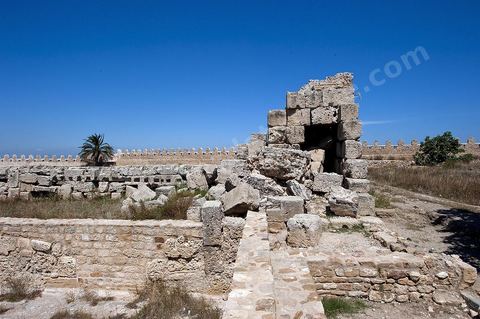 Forteresse byzantine surplombant la ville côtière de Kelibia au Cap Bon