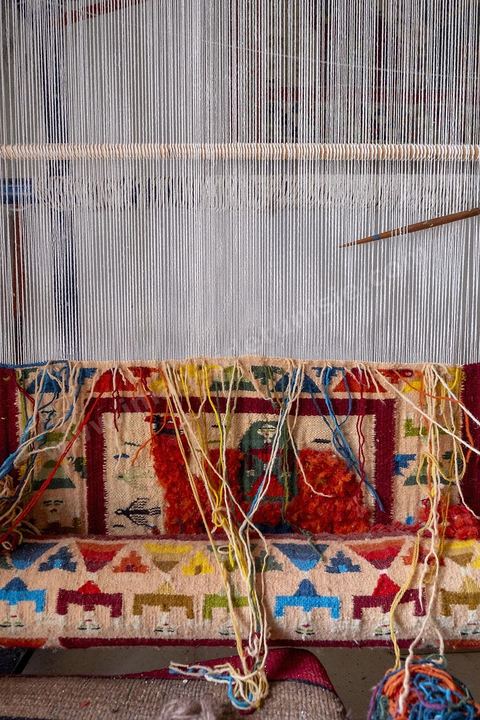 Atelier de tissage au village Ken