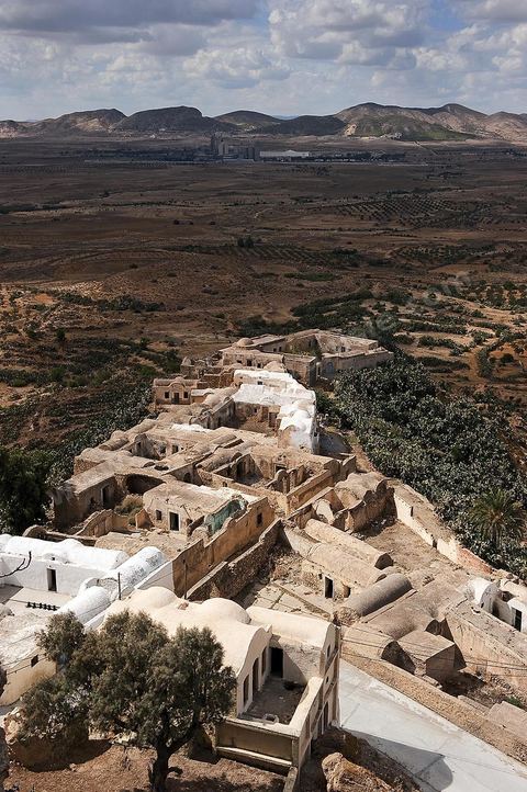 Vue sur le Village berbère de Takrouna