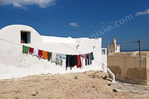 Maisons dans le Village berbère de Takrouna
