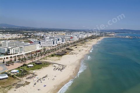 la zone touristique de Yasmine Hammamet