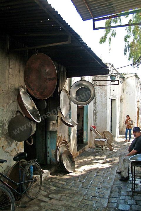 Souk du cuivre et etain, medina de Bizerte