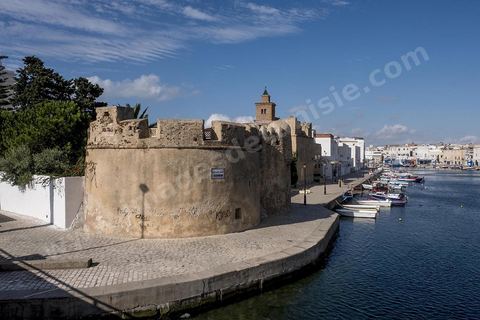 Kasbah et remparts de la medina de Bizerte à l'entrée du vieux port