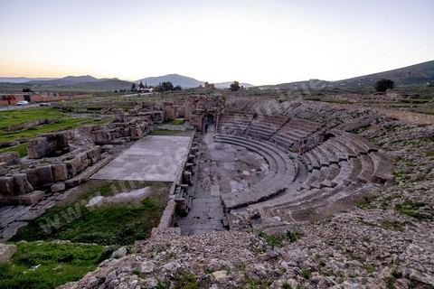 Théâtre sur le site archéologique romain de Bulla Régia, dans le nord ouest de la Tunisie.
