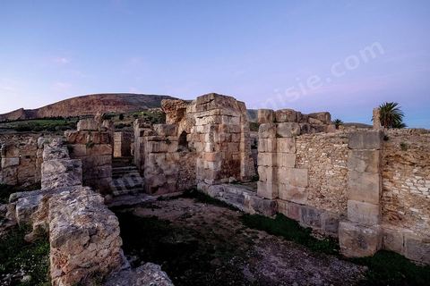 Théâtre sur le site archéologique romain de Bulla Régia, dans le nord ouest de la Tunisie.