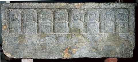 bas relief des huit divinites libyques, musee du bardo, Chemtou