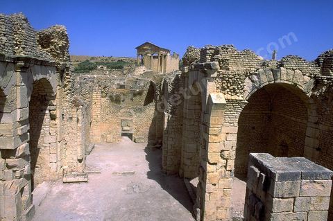 Frigidarium des thermes Licinien de Dougga, 268 ap JC