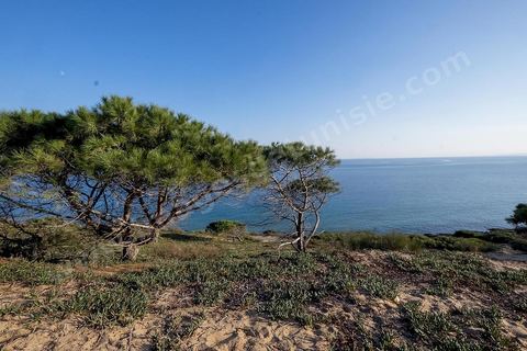 la plage de Sidi el Mekki célèbre pour sa situation entre la colline et son très beau sable blanc. la plage longe le cap du même nom. 