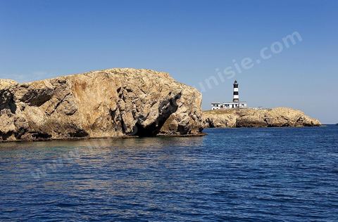 La grande et la petite Cani, deux îlots assez plats, sont situées à cinq milles au nord du Cap Zebib et de Bizerte. La Grande ile est surmontée d'un très beau phare de 18 mètres de haut construit vers 1860 et sera le deuxième phare de Tunisie après celui de Sidi Bou Saïd. Aujourd'hui c'est un haut lieu d'excursion pour les plaisanciers et les plongeurs qui viennent découvrir un relief et une nature sous-marines eriches et à faible profondeur ainsi que les petites grottes que constituent l'île.