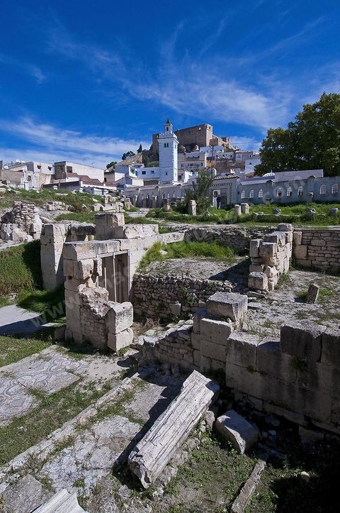 Les thermes publics romains au centre ville du Kef 