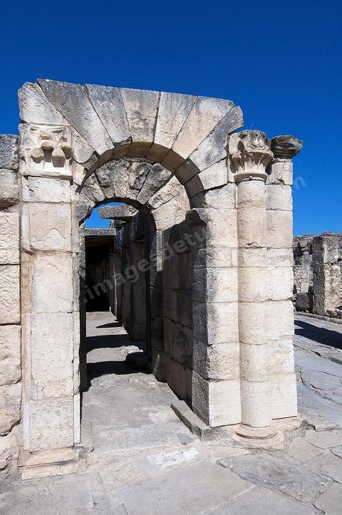 Entrée du Site archéologique romain de Musti à l'entrée du village du Krib au nord du Kef