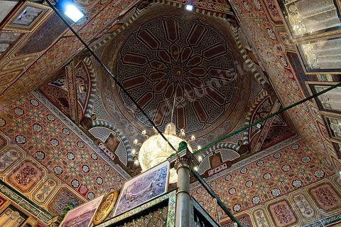 Tombeau de Abou Zama el-Balaoui, compagnon du prophète, dans la Zaouia de Sidi Sahab ou mosquée du Barbier à Kairouan