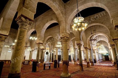 la salle des prières de la Grande Mosquée de Kairouan