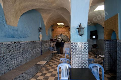 Café traditionnel dasn la medina de Kairouan