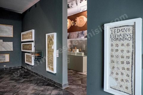 Salle des Mosaïque tombale chrétienne IV eme siècle ap J-.C - musée archéologique de Sousse dans la Kasbah située en haut de la medina de Sousse