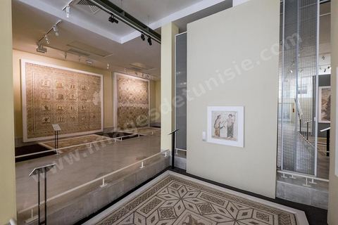 Salles des mosaiques du musée archéologique de Sousse dans la Kasbah située en haut de la medina de Sousse
