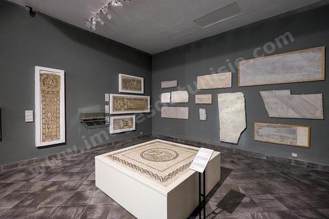 Salle des Mosaïque tombale chrétienne IV eme siècle ap J-.C - musée archéologique de Sousse dans la Kasbah située en haut de la medina de Sousse