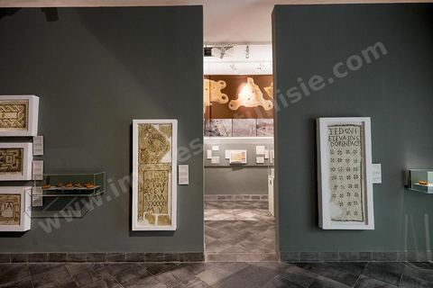 Salle des Mosaïque tombale chrétienne IV eme siècle ap J-.C - musée archéologique de Sousse dans la Kasbah située en haut de la medina de Sousse