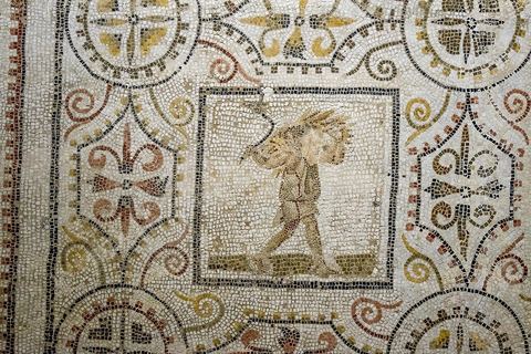 Mosaique des saisons et des mois, un calendrier illustré, El Djem, 186 x 273 cm - musée archéologique de Sousse dans la Kasbah située en haut de la medina de Sousse