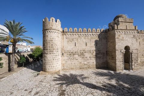Vue exétrieure du Ribat de Sousse dans la medina. Sousse ou la perle du Sahel. 