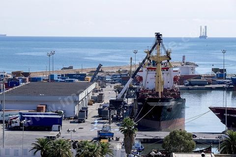 Vue sur port de Sousse depuis le ribat. Sousse ou la perle du Sahel. 