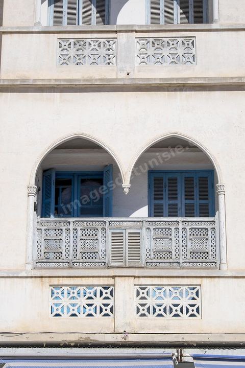façade moderne dans la medina de Sousse ou la perle du Sahel. 
