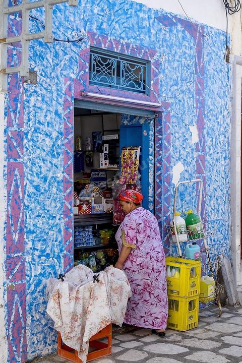 Ruelles de la medina de Sousse ou la perle du Sahel. 