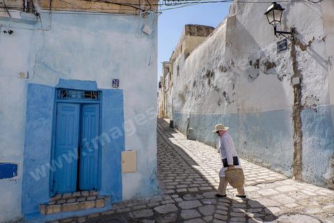 Ruelles de la medina de Sousse ou la perle du Sahel. 