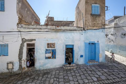 Ruelles de la medina de Sousse ou la perle du Sahel. 