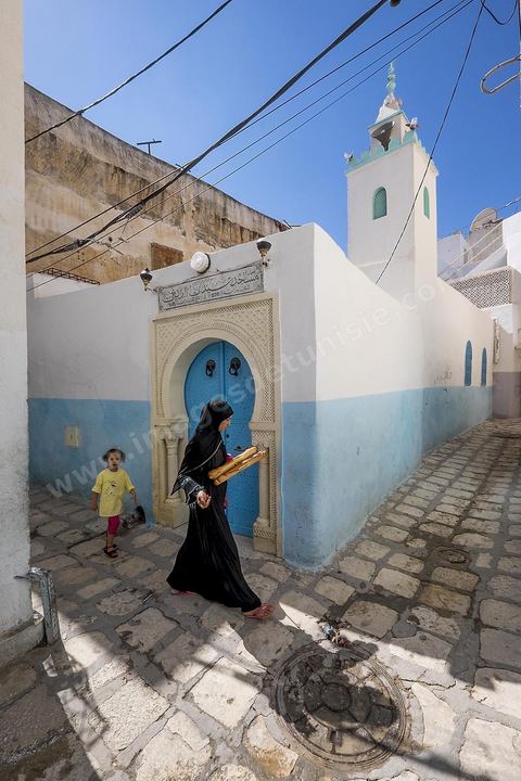 Ruelles de la medina de Sousse ou la perle du Sahel. 
