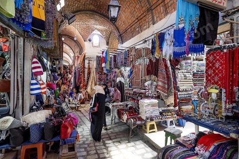 Souks de la medina de Sousse ou la perle du Sahel. 