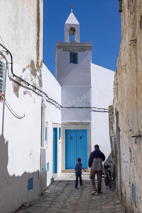 Ruelles de la medina de Sousse ou la perle du Sahel. 