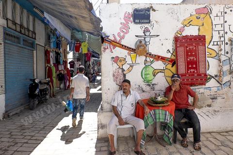 Souks de la medina de Sousse ou la perle du Sahel. 