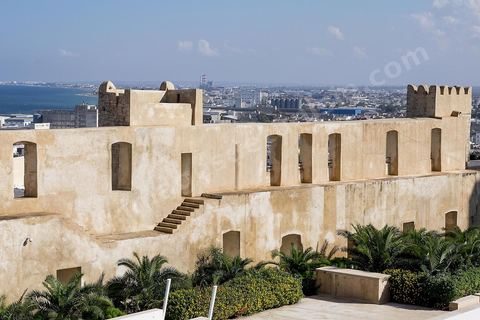 Cour intérieure de la Kasbah de Sousse ou la perle du Sahel. 