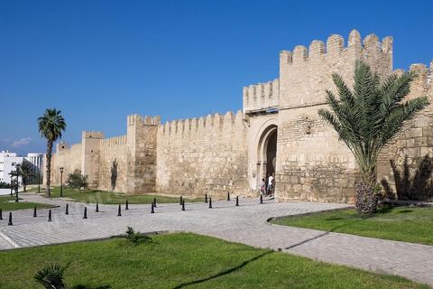 Les remparts de Sousse sur la partie haute de la medina. Sousse ou la perle du Sahel. 