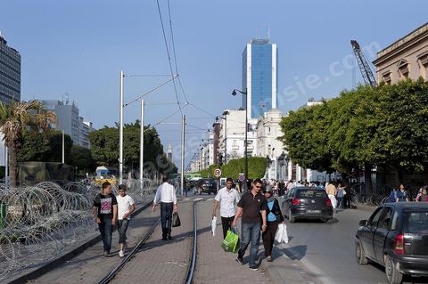 Avenue Habib Bourguiba à Tunis