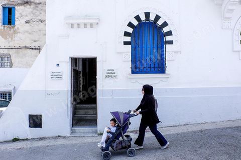 Le nouveau Musée Bourguiba ou ancienne maison de Bourguiba sur la place du Leader dans le quartier de Bab Djedid à Tunis.