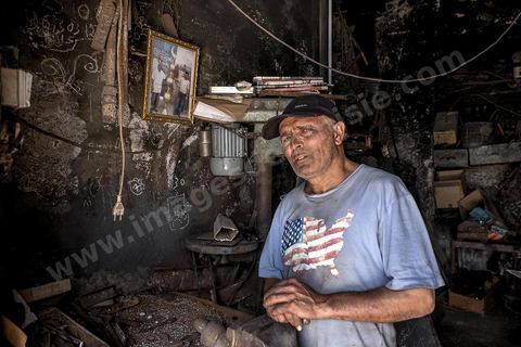Atelier de cuivre dans le quartier de Bab Djedid à Tunis.
