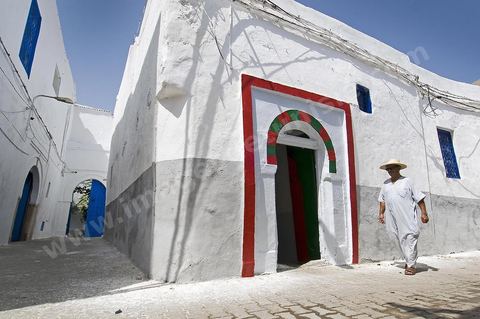 Hammam dasn une ruelle du quartier Halfaouine dans la medina de Tunis