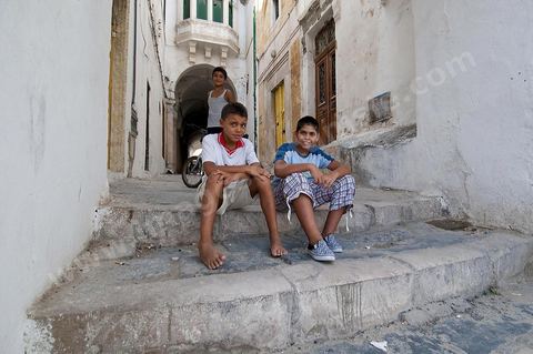Ruelles de la medina de Tunis, rue, ambiance dans la medina de Tunis