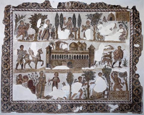 Mosaique du musee national du Bardo - Tunis
