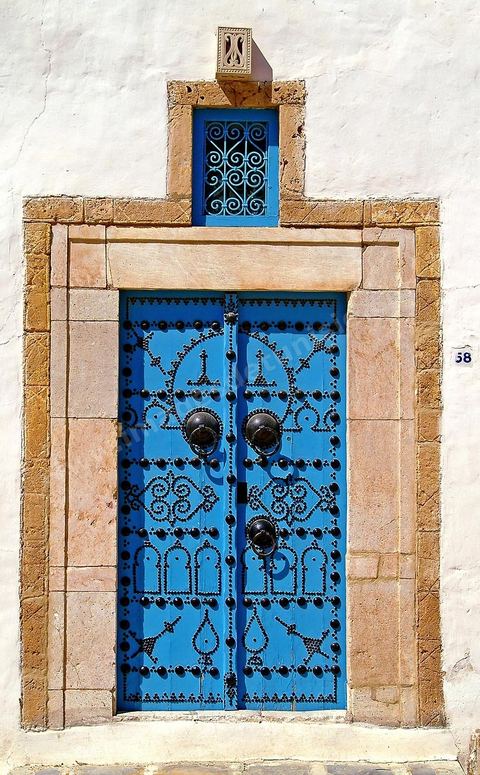 porte traditionnelle a Sidi Bou Said