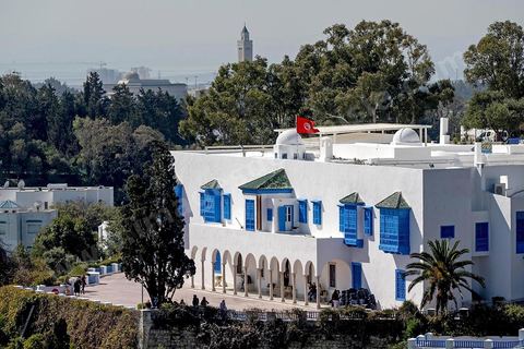 Palais Ennazma Ezzahra, le Palais du Baron d'Erlanger construit sur les hauterus de Sidi Bou Saïd au début du 20ème siècle. 